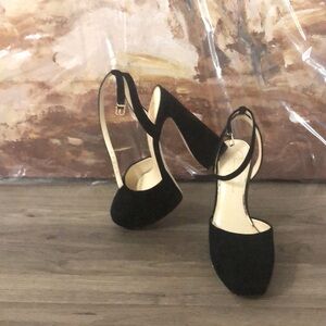 Luxury black suede high heels 👠